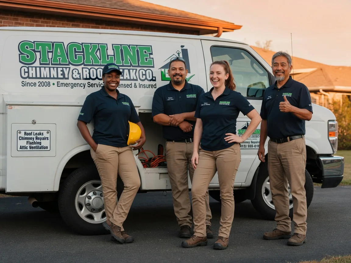 Chimney flashing repair company in Spring, TX